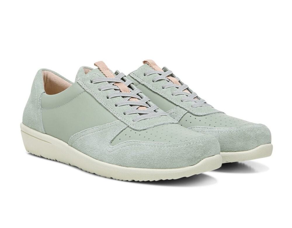 Vionic Women's Karigan Casual Comfort Shoes Sage Leather Size 5 NIB Lightweight
